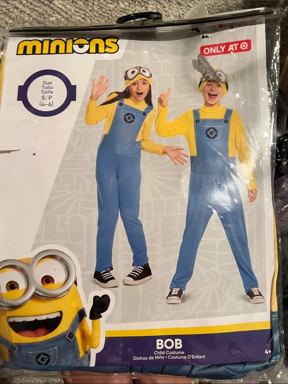 Minion Bob Kids Costume - size 4-6